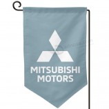 audieru mitsubishi motors logo garden flag 12.5 X 18 vertical double sided outdoor decorative home garden decor