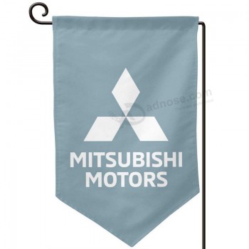audieru mitsubishi motors logo bandera del jardín 12.5 X 18 vertical de doble cara al aire libre decorativa decoración del jardín del hogar