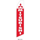 mitsubishi 11.5 'swooper # 8 penas bandeiras banners