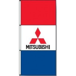 Mitsubishi Händler drapieren Banner Flagge