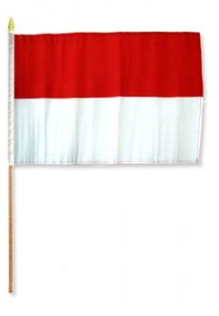 Wholesale custom high quality MONACO 12X18 INCH STICK FLAG