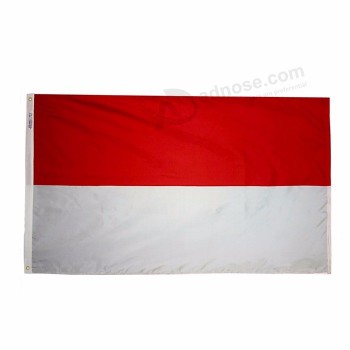 High Quality Digital Printing 3x5ft Polyester Fabric International Monaco Flag Banner