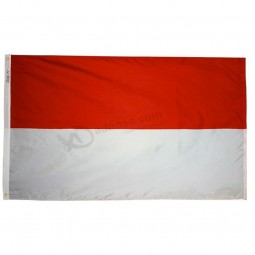 monaco flag - polyester - 3' x 5' with high quality