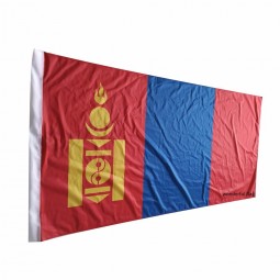 Wholesale country flag of Mongolia, polyester Mongolia national flag