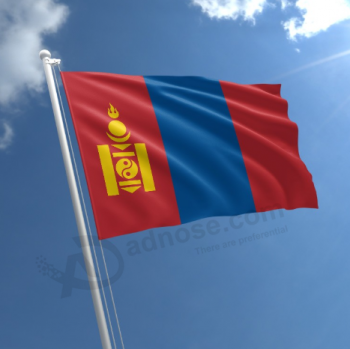 hanging mongolia flag polyester standard size mongolia national flag