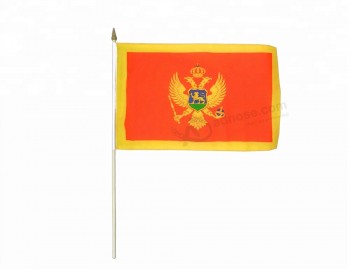 banderas ondeando a mano de montenegro personalizadas baratas