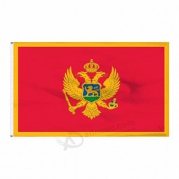 3x5 pies mejor venta de banderas de montenegro estándar de cada país