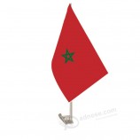Het hete verkopen op maat gemaakte polyester Marokko vlag Autovlag
