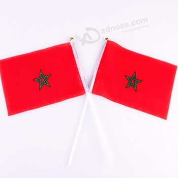 Custom Morocco Hand Held Flag For World Cup