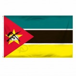 poliéster ao ar livre 3x5ft banner bandeira nacional de moçambique