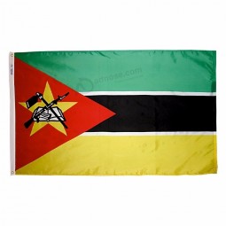 Digital print Mozambique national Day celebration flags