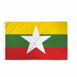 company logo full printing decoration 3X5 myanmar flag celebration custom myanmar flag