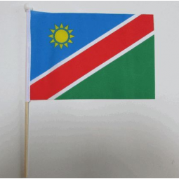 Wholesale Polyester Namibia small stick flag for sports