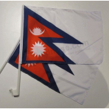 Silk Screen Printing Custom Mini Nepal flag for Car Window
