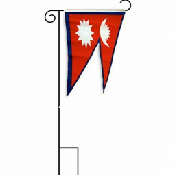 Decorative Nepal Garden Flag Polyester Yard Nepal Flags