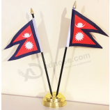 Polyester Nepal Deak Flag Country Nepal Table Flag