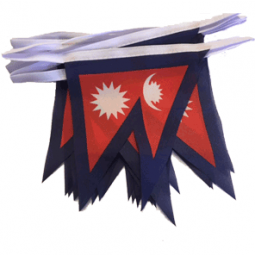 Sports Events Nepal Polyester Country String Flag
