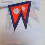 Nepal Bunting Flag Custom Polyester Nepal String Flag