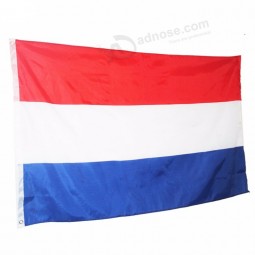 polyester screen printed outdoor red white blue stripes custom the Netherlands flag