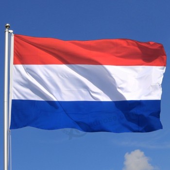 netherlands country flag flying blue white red flag