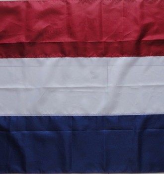 factory direct 210d nylon 3x5ft embroidered netherlands flag