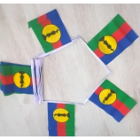 decoratieve mini polyester bunting vlagbanner van Nieuw-Caledonië