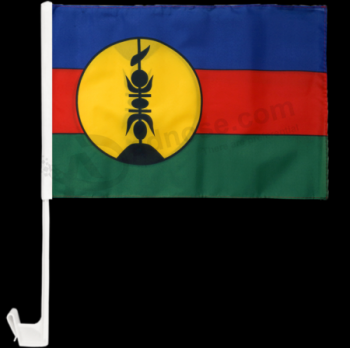 Custom New Caledonia car window flag for decorative