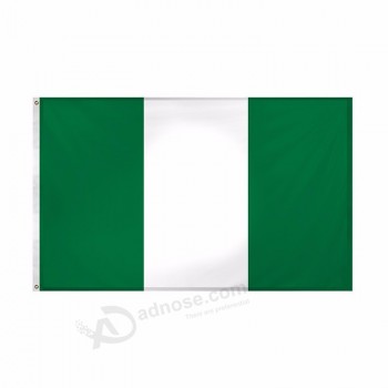 full printing decoration nigeria flag, celebration custom nigeria flag