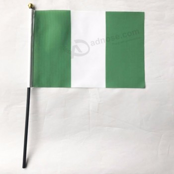promotion games cheering nigeria hand flag