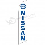 Nissan Banner 12ft Stock Feather Flag Kit with Pole and Spike