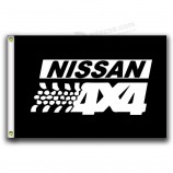 mccoco nissan 4X4 flags banner 3x5ft-90x150cm 100% polyester,canvas head with metal grommet,used both indoors and outdoors