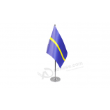 Nauru Satin Table Flag with high quality for sale