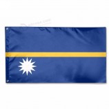 4in x 6in Nauru Flag with Staff and Spear