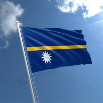 nauru flag 5Ft X 3Ft with high quality and cheap price