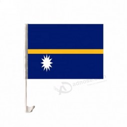 Quality Assurance Election using durable flag Nauru Car hood windows flag banner