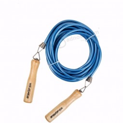 fabricantes de corda de pular cabo de madeira personalizado borracha dupla cordas holandesas para venda
