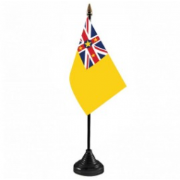 bandera de escritorio de país de niue mini personalizada barata