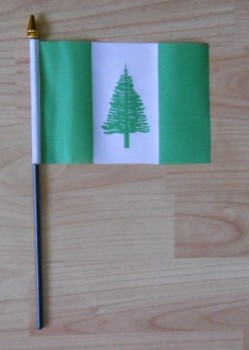 bandera de mano de madaboutflags norfolk island - pequeña.