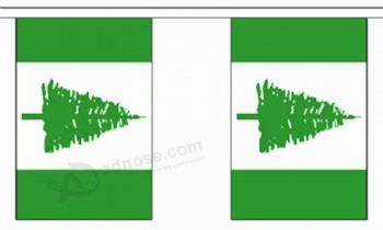 호주 노퍽 섬 지역 문자열 20 플래그 폴리 에스터 소재 깃발 천-6m (20 ') 긴
