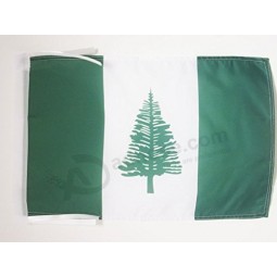 FLAG Norfolk Island Flag 18'' x 12'' Cords - Norfolk Islander - English Small Flags 30 x 45cm - Banner 18x12 in
