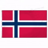 Norwegian Flag Norway Banner Polyester 3x5 Ft Country Flag Double Stitched