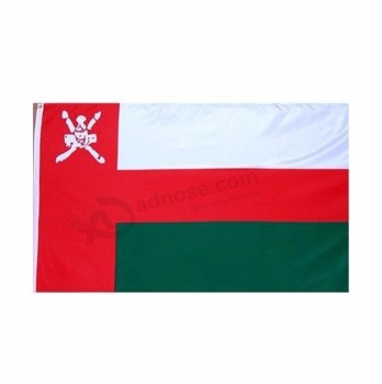 Company logo Full Printing Decoration 3X5 Oman Flag  Celebration Custom Oman Flag