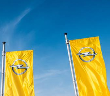 kundenspezifische Druckpfostenflagge für Opel-Werbung