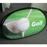 publicidade de golfe horizontal de tamanho personalizado Pop Up A banner frame