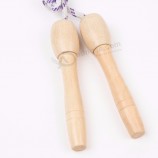 Jump rope manufacturers professional thread wooden handle cloth skipping rope for kids rope workout