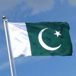 High quality polyester Pakistan national flag banner