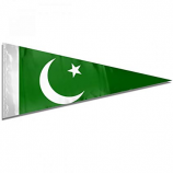Triangle Pakistan country bunting flag banners for celebration