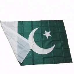 Standard size polyester Pakistan national flags factory
