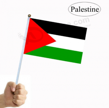 Polyester Mini Palestine Hand Shaking Flag Wholesale