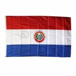 tecido de poliéster 3x5ft fabricante de bandeira nacional do paraguai
